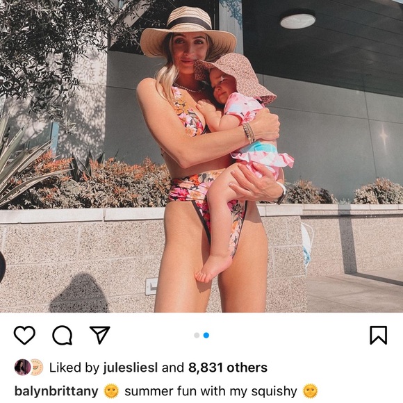 FOR LOVE & LEMONS Vienna Floral Underwire Swim top & bottom small - Picture 4 of 9